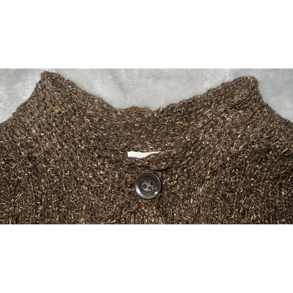 Charter Club Womens M Heavy Knit Button Up Cardigan Sweater - Picture 3 of 12